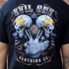 Flaming Demon Skull Biker Tee Shirt