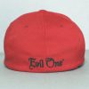 Evil One Red Biker Hat Back