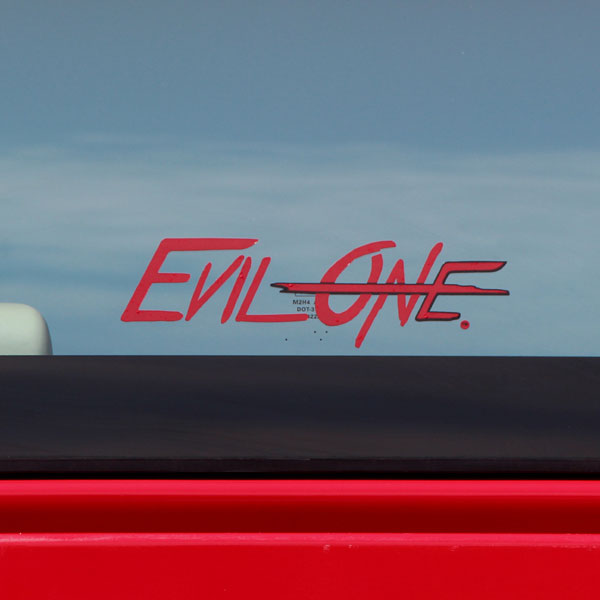 Evil One® Pitchfork Decals 8 inch Logo