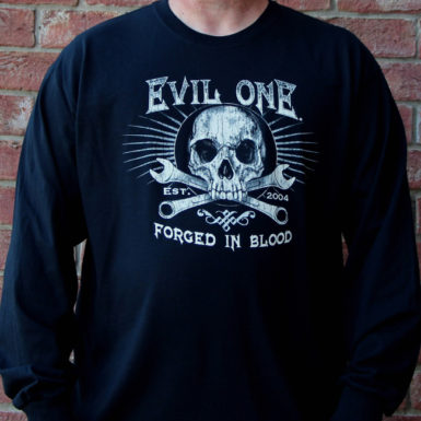 Skull & Wrenches Forged Long Sleeve Shirt Forged in Blood design