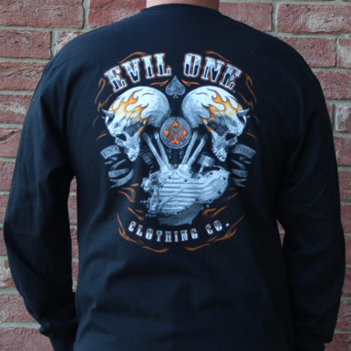 Demonhead Flaming Skulls T-Shirts | Evil