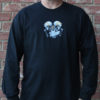 "Demon Head" Long Sleeve Biker Shirts with Engine and Skulls