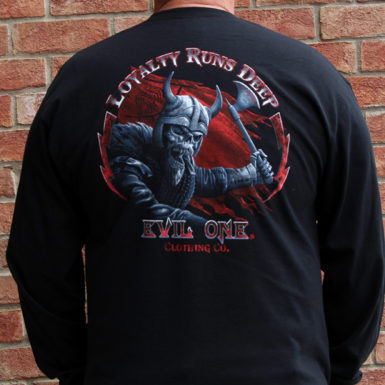 Viking Warrior "Loyalty Runs Deep" Long Sleeve Shirt for Bikers