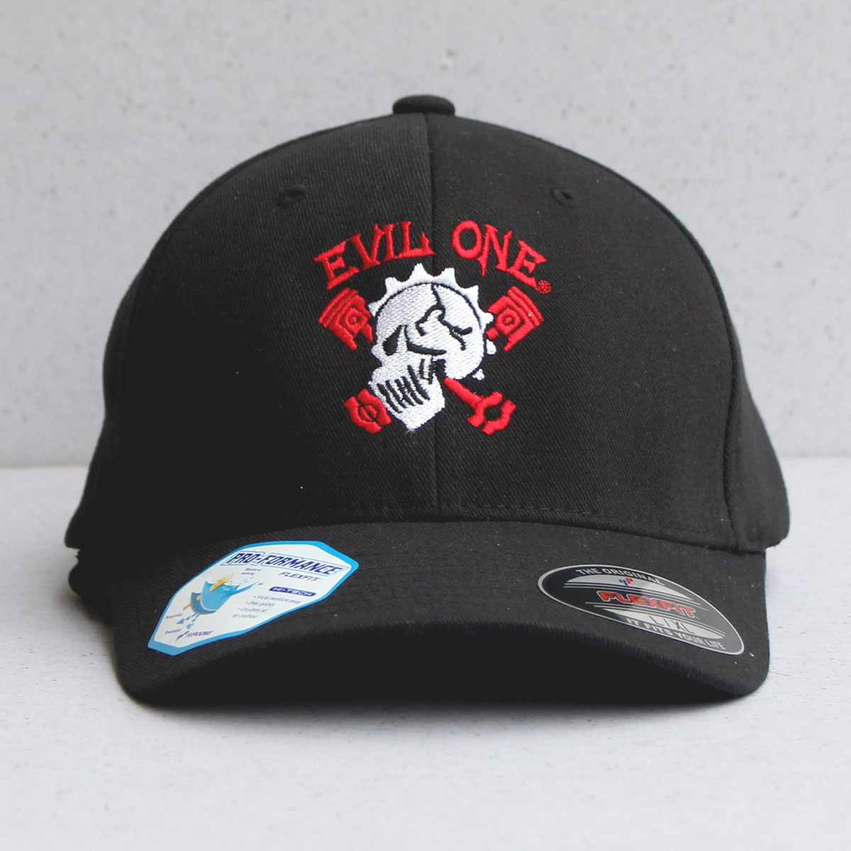 Skull & Pistons Biker Hat - Front