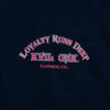 “Loyalty Runs Deep” Biker Hoodie Front Image Zoomed In